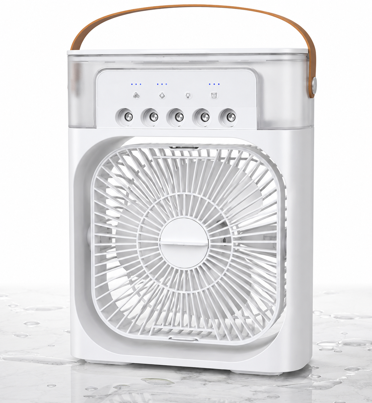 Mini Climatizador Portátil 3en1 – Enfría, Humidifica e Ilumina tu Espacio al Instante
