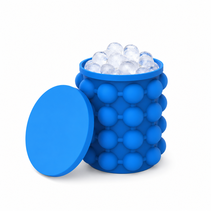 IceSphere Pro – Cubitera y Cubo de Hielo 2 en 1 de Silicona